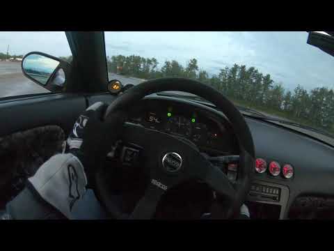 Drifting on the wet skidpad at Spec-D drift practice!