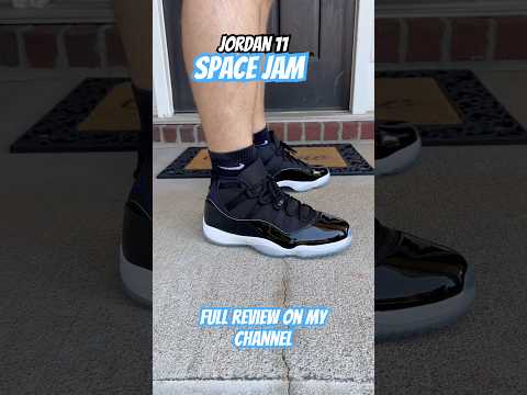 Jordan 11 Space Jam!  Full review on my channel. #jordan #shoes #review
