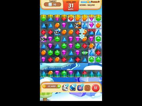 Jewel Match King Level 289 - Walkthrough ( No Booster )