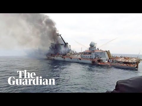 Footage appearing to show damaged Russian warship Moskva emerges