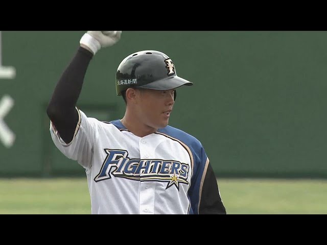 【3回裏】ファイターズ・高濱 自身の誕生日を祝う2点タイムリー2ベースヒット!! 2021/8/8 F-G(エキシビションマッチ)