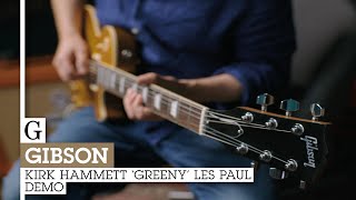 Video thumbnail for Gibson Kirk Hammett 'Greeny' Les Paul Demo by Guitarist