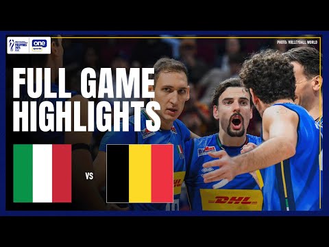 ITALY vs. BELGIUM | FULL GAME HIGHLIGHTS | 2025 FIVB MEN’S WORLD CHAMPIONSHIP | SEPT 24, 2025