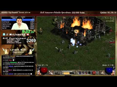 Diablo 2 - Sorceress Hell Speedrun PB/WR Attempt