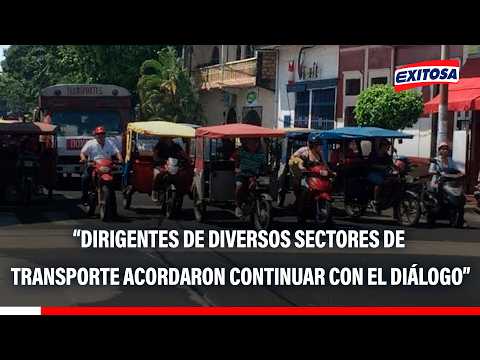 🔴🔵Dirigentes de transporte de Loreto acordaron seguir diálogo con Gobierno, según senador Del Águila