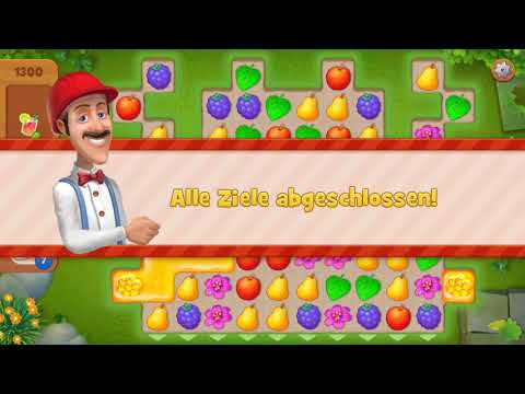 Gardenscapes Level 1300 SCHWER Lösung / Help / Solution - Mobil Handy Spiel Gameplay Let's Play