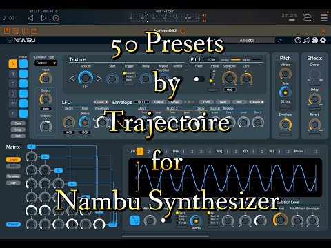 Nambu Synth - Truly Stunning Preset Pack UNI by Trajectoire - All Patches Played - Demo for the iPad