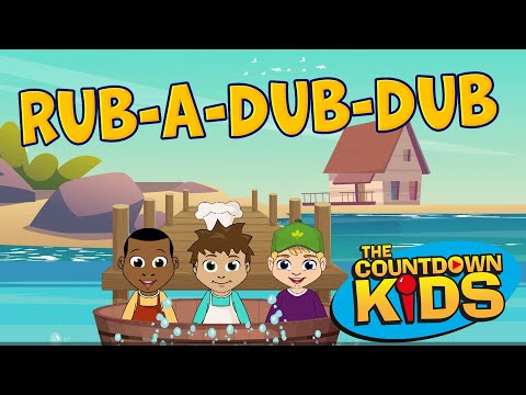 Rub-A-Dub-Dub (Three Men In A Tub) - The Countdown Kids | Kids Songs & Nursery Rhymes | Lyrics Video