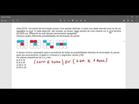 QUESTÃO   UERJ 2016   ANÁLISE COMBINATÓRIA