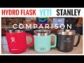 YETI vs Stanley vs Hydro Flask Coffee Mug Comparison     I LOVE THE YETI Mag Slide Lid!