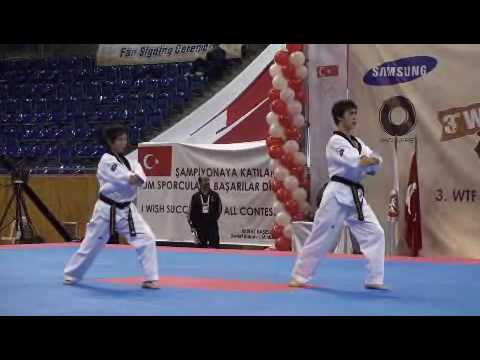 3rd WTF World Taekwondo Poomsae Championships 2008 1st Pair Semi Final Taiwan 2