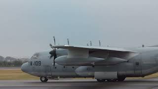 高知空港に飛来したKC-130J輸送機【3回のピストン輸送‼】3月27日　F-35Bの交換用エンジンなどを空輸‼#KC130J #F35B #岩国航空基地 #高知龍馬空港