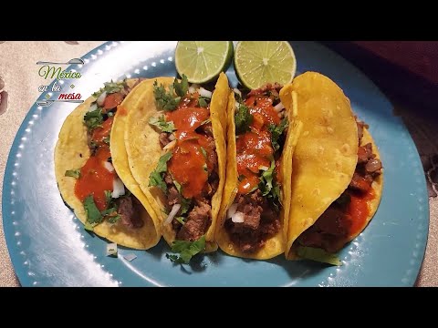 Cómo Hacer Tacos De Carne A La  Mexicana Receta Sencilla Pero Muy Rica 🌮❤️