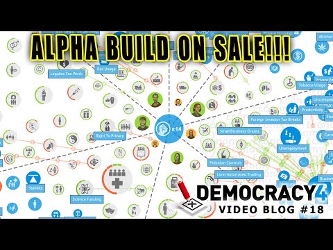 Democracy 4 Developer Video Blog#18: Alpha Build On Sale!