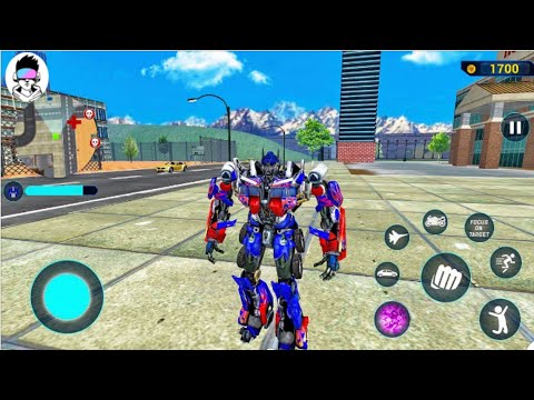 Police Bus Robot Car Game 3D - Aliens Transformers Simulator - Android Gameplay