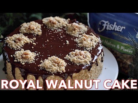 Royal Walnut Cake Recipe with Russian Buttercream