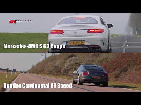 Mercedes-AMG S63 Coupe vs Bentley Continental GT Speed