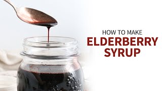 Elderberry Syrup | easy homemade recipe!
