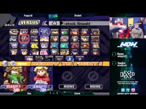 WDW 1/28/15 - Kels (Fox/Falco) vs Zwarm (Squirtle/Peach)