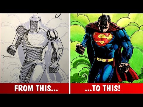 How To Use SHADOWS In A Comic Book Drawing! *TUTORIAL*