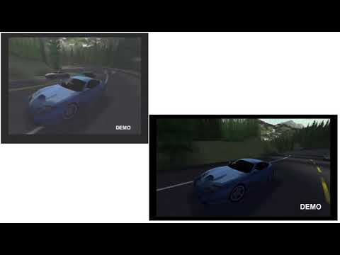 Need For Speed 3 - DEMO 3 [SIDE-BY-SIDE COMPARASION OF ORIGINAL AND RE-FILMED]