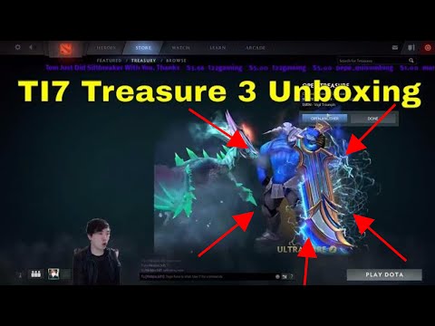 Dota 2 : TI7 Immortal Treasure III Chest Opening & 1st Impression