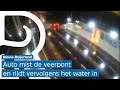 Veerpontmedewerkers redden een tweetal uit auto dat het water in is gereden