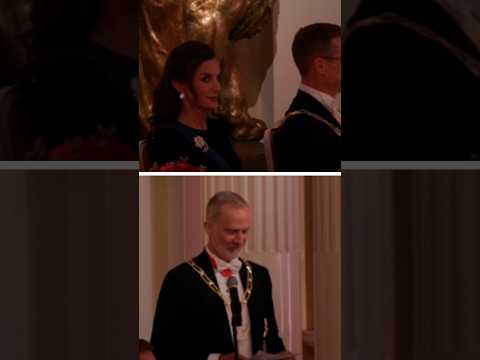 La reacción de la reina Letizia cuando Felipe VI habla en finés