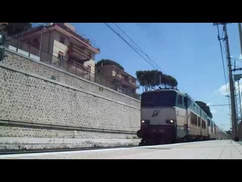 E656.433 + D445.1143 + ETR 400 n.02 "Freccia Rossa 1000", in partenza da Settebagni