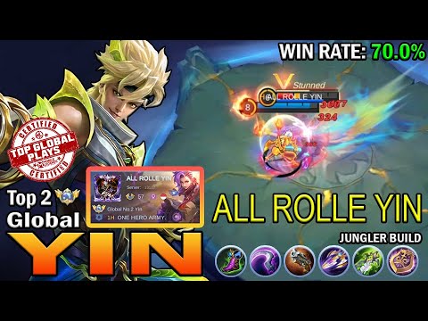 YIN TOP 2 GLOBAL ALL ROLLE YIN | JUNGLER BUILD | MOBILE LEGENDS