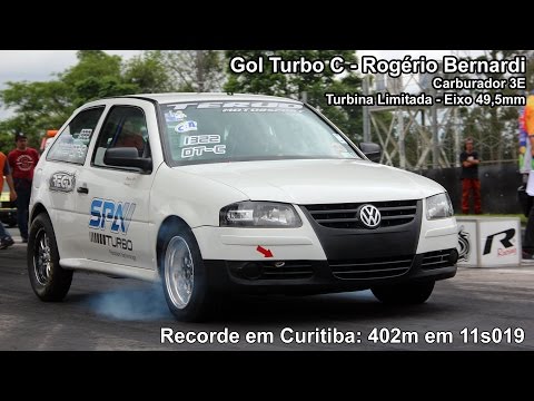 Gol Turbo C - Rogério Bernardi - Recorde em Curitiba! 402m em 11s019