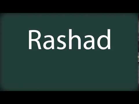 How to pronounce Rashad