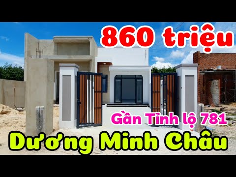 Nhà mới xây 860 triệu sân xe hơi gần Tỉnh lộ 781 Chợ xã Phan Dương Minh Châu Tây Ninh sổ hồng riêng