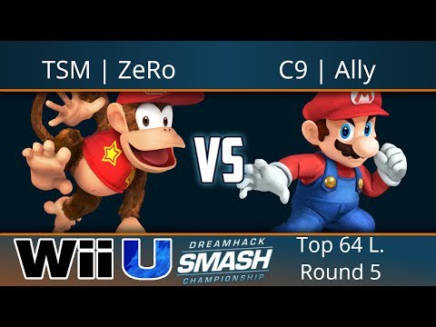 Dreamhack Atlanta 2017 - TSM | ZeRo (Diddy) vs C9 | Ally (Mario) - Smash 4 Top 64 L. Round 5