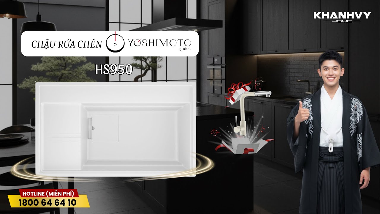 Chậu rửa chén Yoshimoto HS950