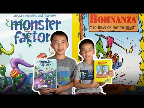 Fun Board Games for Kids: Monster Factory and Bohnanza by Rio Grande Games