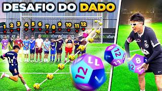 DESAFIO DO DADO GIGANTE DE 12 LADOS!! (FOI DECIDIDO NA ÚLTIMA BOLA) *MUITOS GOLAÇOS 