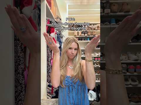 Mother Daughter dress shopping! #shorts #humor #viral #momlife #family