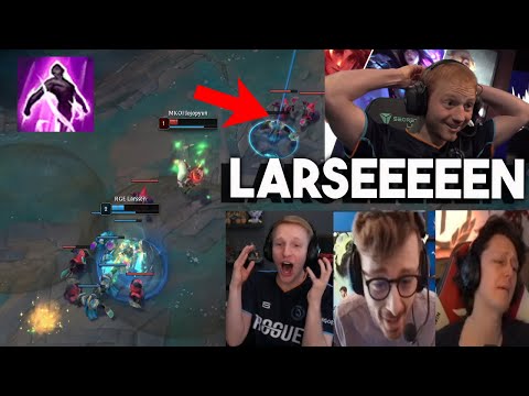 LoL Streamers React to Larssen CRIMINAL Flash + TP Level 1