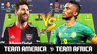 Team America VS Team Africa - FIFA 18 Experiment
