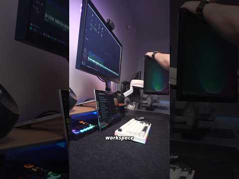 CRAZY ULTIMATE $300 Monitor Stand 🔥🖥️ #shorts #monitorstand #ultimatetech #AVLTsetup #desksetup