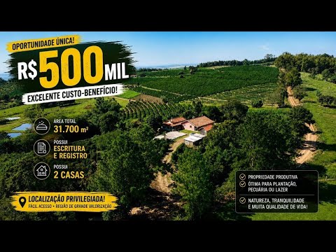 CHÁCARA PANORÂMICA DO ARI COM 2 CASAS FRUTAS ÁGUA E CAFÉ R$ 500 MIL - Código: 2623