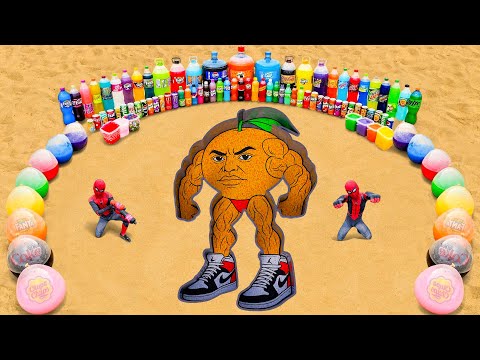 How to Make Udin Din Din Dun Meme with Big Orbeez, Giant Coca Cola, Fanta & Balloons Soda vs Mentos