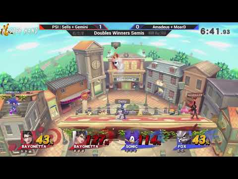 MHM:5-18 [Wii U] - PSI | Sells + Gemini (Blue) vs Amadeus + MoarD (Red) - Doubles Winners Semis