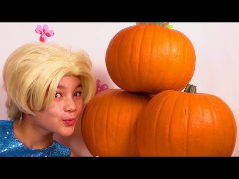 PRINCESS PUMPKIN SPICE MAGIC | Princesses In Real Life | Chocolate Fountain Challenge Cookies Candy Video