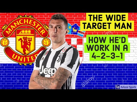 How will MANDZUKIC fit in at MAN UTD Tactically | The WIDE TARGET MAN role