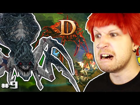 GIANT SPIDER BOSS! - Scythe Plays Diablo 3 Wizard Gameplay Walkthrough Part 9
