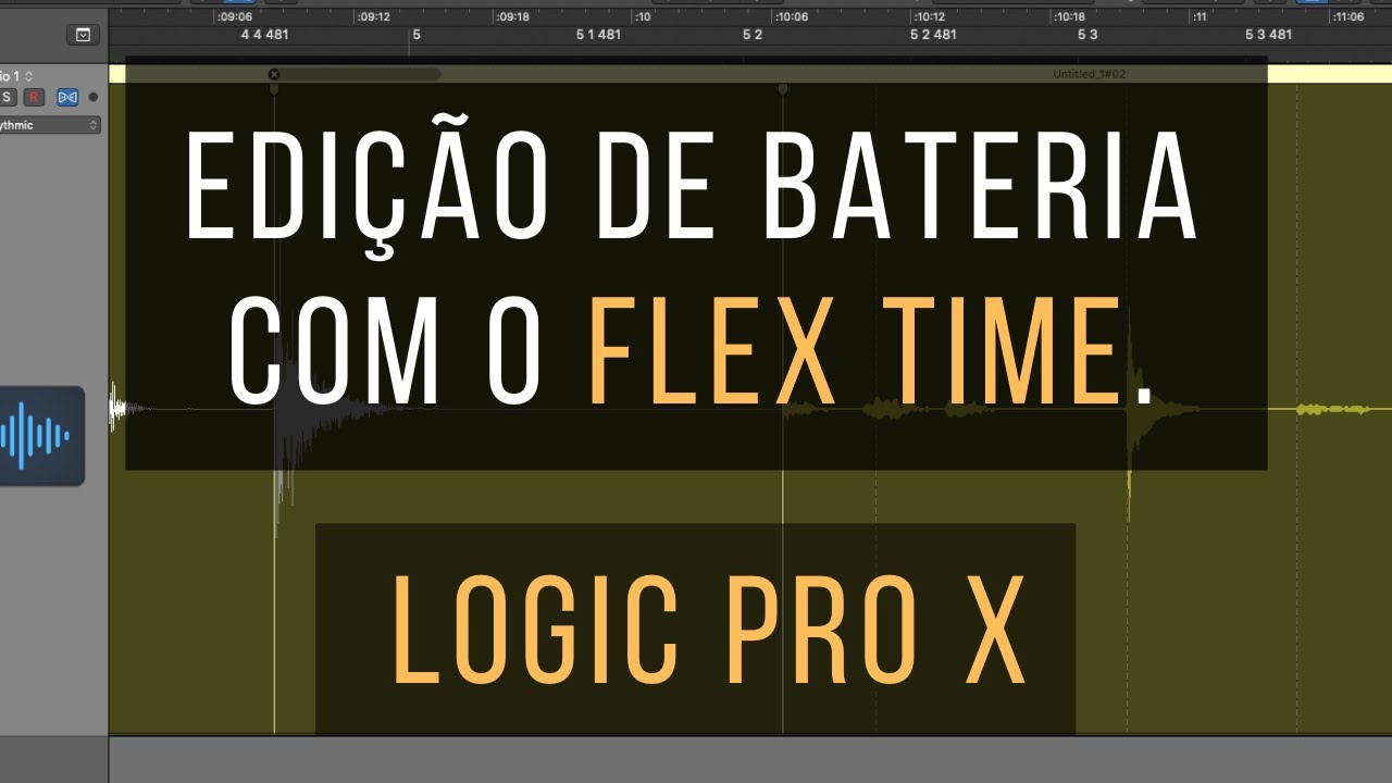 Edição de bateria com Flex Time | Logic Pro X # 110