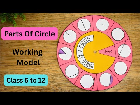 Parts of a Circle Working Model | Easy Math Project for School | DIY | Exhibition model for school