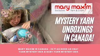 Mary Maxim Mystery Yarn Unboxing in Canada! How does it compare to USA?